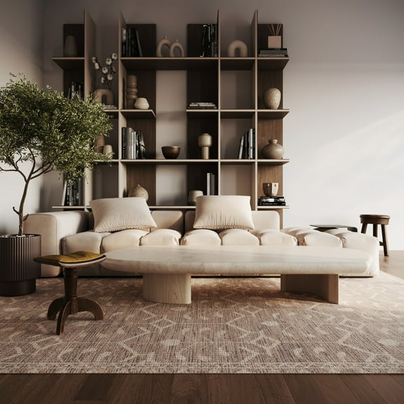 nuLOOM Elindra Geometric Floral Rug, 4' x 6', Elindra Brown