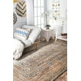 thumbnail image 1 of nuLOOM Eliz Hand Braided Jute Area Rug, 4', Blue, 1 of 4