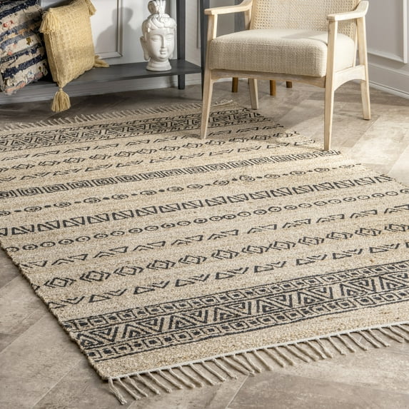 nuLOOM Ellis Tribal Fiesta Area Rug, 5' x 8', Ellis Natural