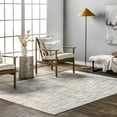 thumbnail image 1 of nuLOOM Emersyn Contemporary Textured Abstract Crosshatch Area Rug, 4' x 6', Emersyn Gold, 1 of 5