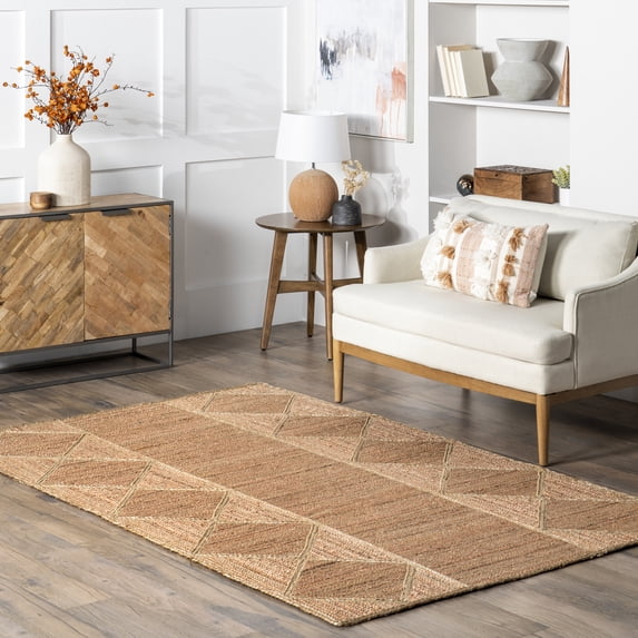 nuLOOM Errika Moroccan Jute Area Rug, 8' x 10', Natural