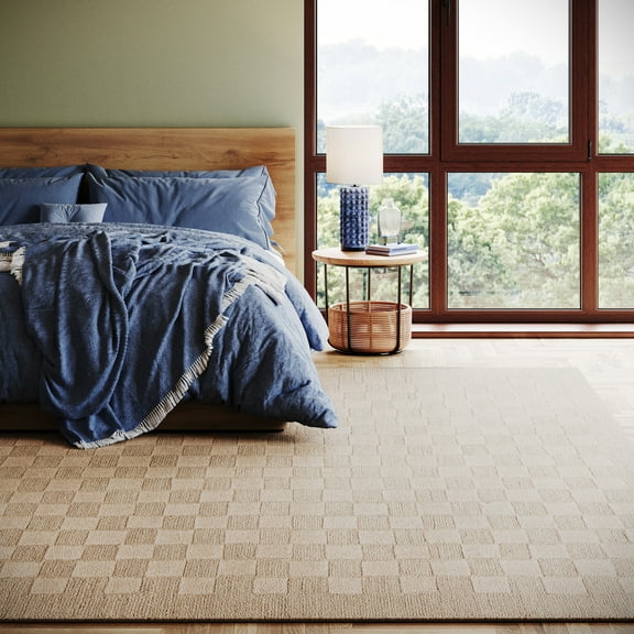 nuLOOM Esmé Vionne Checkered Wool Rug, 6' x 9', Esmé Ivory