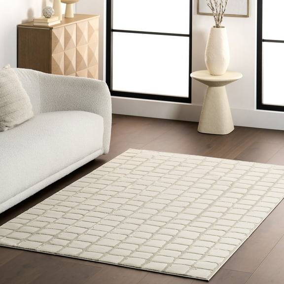 nuLOOM Eunice Modern Machine Washable Area Rug, 2' x 3', Beige