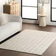 thumbnail image 1 of nuLOOM Eunice Modern Machine Washable Area Rug, 9' x 12', Beige, 1 of 1