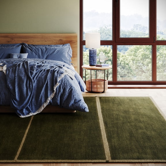 nuLOOM Evanya Mid-Century Geometric Rug, 5' x 8', Evanya Green