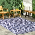 thumbnail image 1 of nuLOOM Fae Geometric Machine Washable Indoor/Outdoor Area Rug, 8' x 8', Square, Fae Blue, 1 of 6