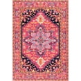 thumbnail image 1 of nuLOOM Fancy Power Loomed Pink Medallion Area Rug, 8' x 10', Color Bound, 1 of 3