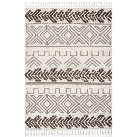 nuLOOM Farley Medallion Fringe Runner Rug, 2' 6" x 6', Blue