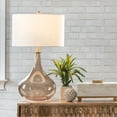 thumbnail image 1 of nuLOOM Farrell 26" Glass Table Lamp, 25.5" H x 15" W x 15" D, Amber, 1 of 5
