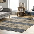 thumbnail image 1 of nuLOOM Farren Hand Woven Diamond Leather Area Rug, 3' x 5', Farren Grey, 1 of 5