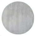 thumbnail image 1 of nuLOOM Faux Rabbit Soft Solid Shag Area Rug, 6', Light Gray, 1 of 3