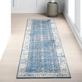 thumbnail image 1 of nuLOOM Fernanda Faded Persian Area Rug, 2' 6" x 10', Runner, Fernanda Blue, 1 of 9
