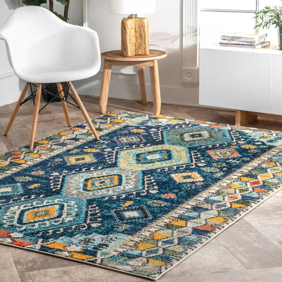 nuLOOM Fiesta Charm Area Rug, 7' 10" x 10' 10", Blue