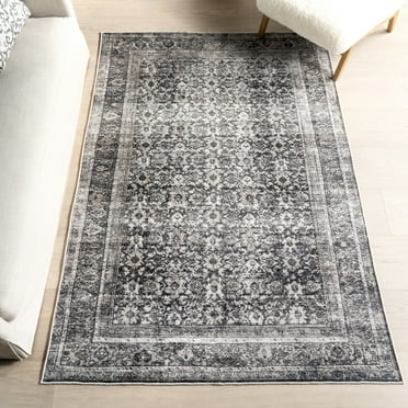 nuLOOM Fiore Medallion Machine Washable Area Rug, 9' x 12', Fiore Brown