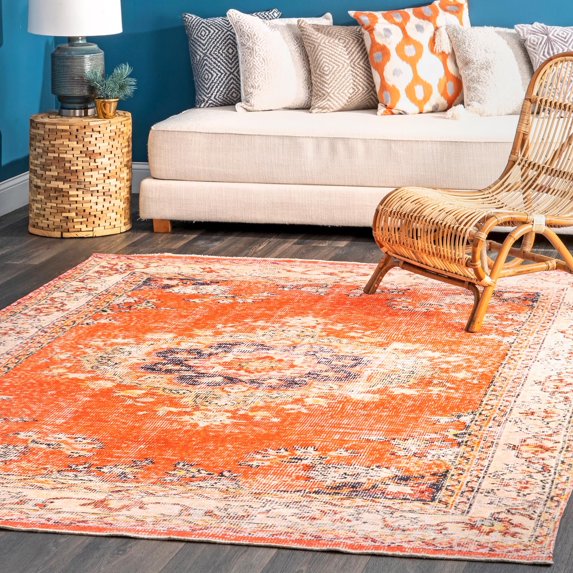 nuLOOM Flatweave Medallion Jess Area Rug