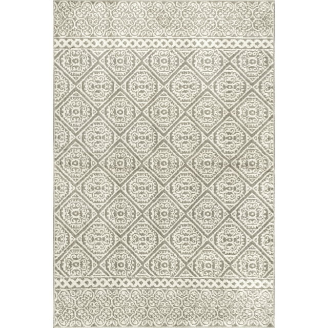 nuLOOM Floral Jeanette Accent Rug, 2' x 3', Gray