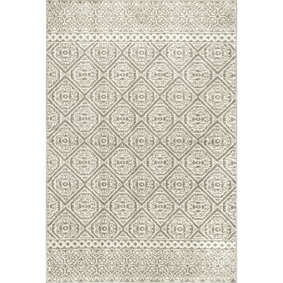 nuLOOM Floral Jeanette Accent Rug, 3' x 5', Gray