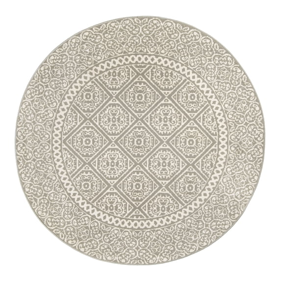 nuLOOM Floral Jeanette Area Rug, 4' x 6', Gray