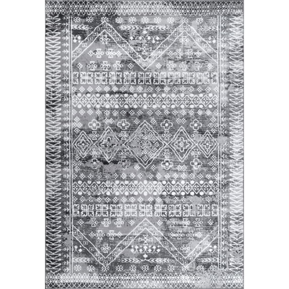 nuLOOM Frances Moroccan Area Rug, 10' x 14', Gray