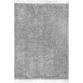 thumbnail image 1 of nuLOOM Gelina Soft Shaggy Tassel Area Rug, 6' 7" x 9', Light Gray, 1 of 2