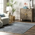 thumbnail image 1 of nuLOOM Geometric Diamond Fringe Area Rug, 4' x 6',  Blue, 1 of 9