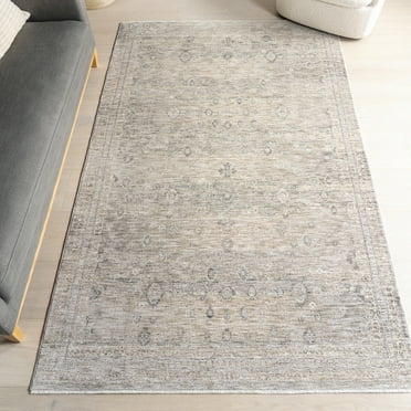 nuLOOM Ginebra Medallion Fringe Area Rug, 4' x 6', Ginebra Beige
