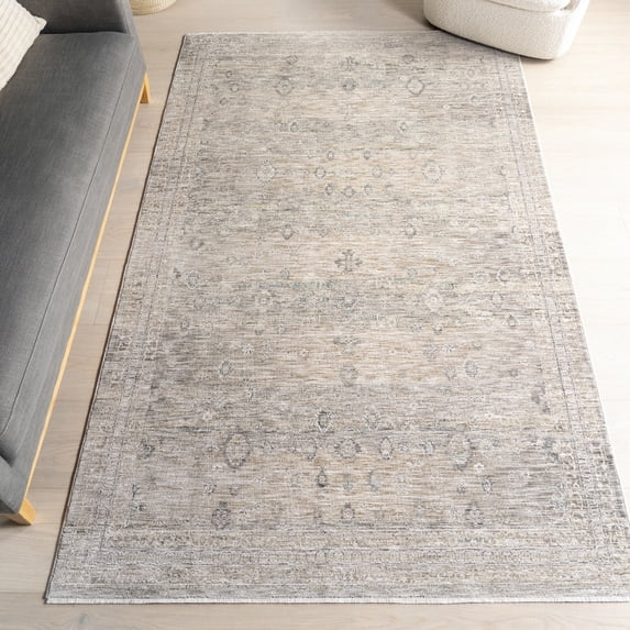nuLOOM Ginebra Medallion Fringe Area Rug, 5' x 8', Ginebra Beige