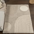 thumbnail image 1 of nuLOOM Gloria Abstract Shag Area Rug, 4' x 6', Light Brown, 1 of 8