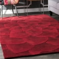 thumbnail image 1 of nuLOOM Gol Hand Tufted Wool Floral Area Rug, 8' 3" x 11', Red, 1 of 5