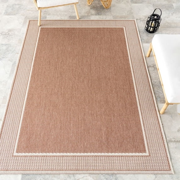 nuLOOM Gris Contemporary Indoor/Outdoor Area Rug, 8' x 10', Brown