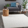 thumbnail image 1 of nuLOOM Gwenyth Solid Shag Area Rug, 6' 7" x 9', White, 1 of 9