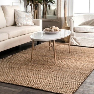 nuLOOM Hailey Handwoven Jute Accent Rug, 3' x 5', Natural