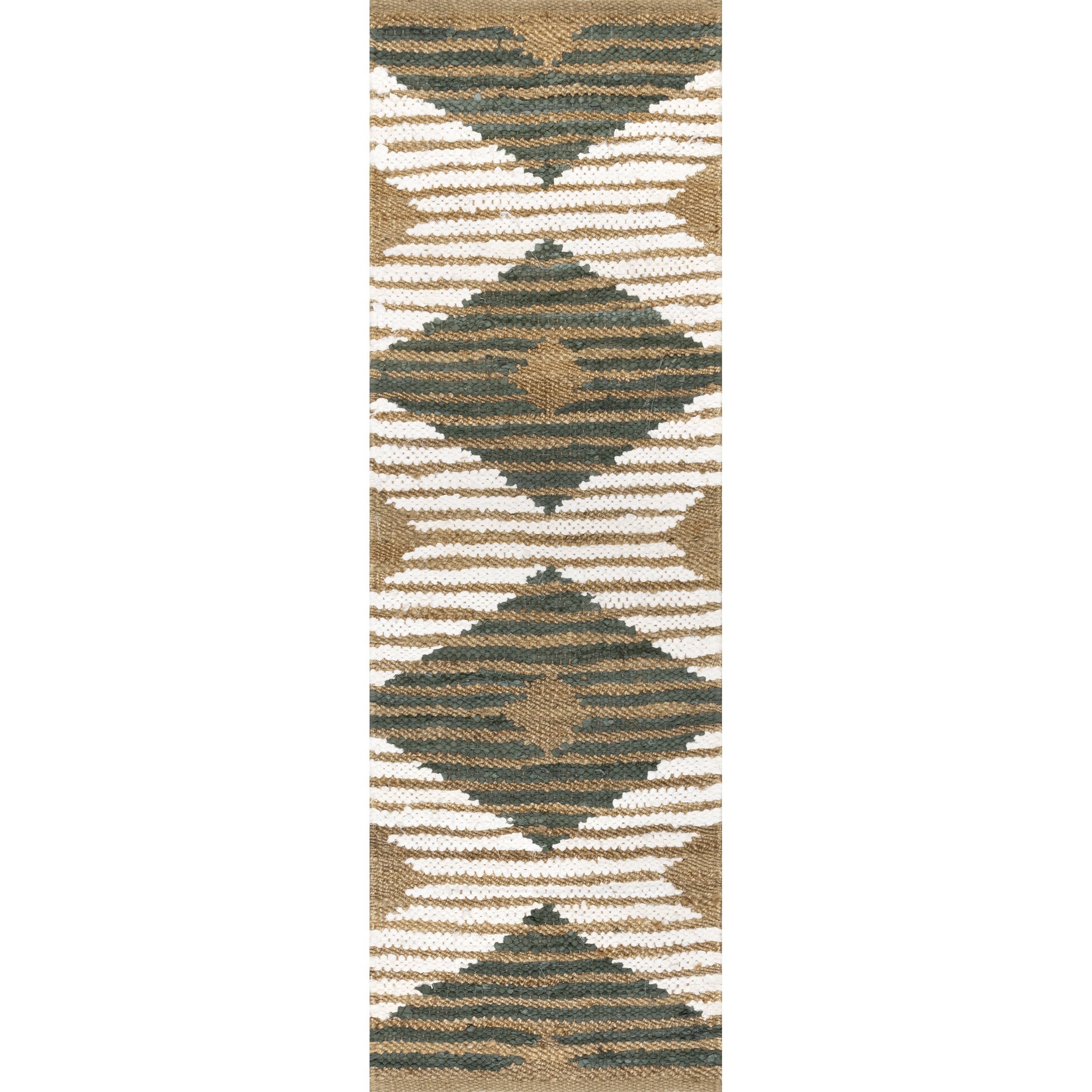 Braided Olive Cotton 25" Easy Care Decorative Pillow