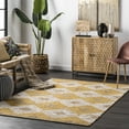 thumbnail image 1 of nuLOOM Hand Braided Marla Denim And Jute Diamonds Area Rug, 5' x 8', Marla Yellow, 1 of 5