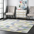 thumbnail image 1 of nuLOOM Bianca Triangles Area Rug, 8' 6" x 11' 6", Bianca Green, 1 of 5