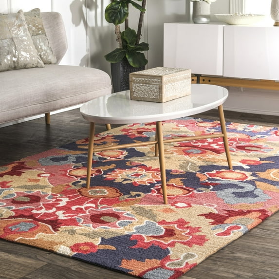 nuLOOM Hand Hooked Felicity Area Rug, 3' x 5', Felicity Multicolor
