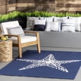 thumbnail image 1 of nuLOOM Hand Hooked Marine Indoor/ Outdoor Area Rug, 9' x 12', Marine Navy, 1 of 6