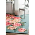thumbnail image 1 of nuLOOM Hand Hooked Rose Bouquet Area Rug, 1 of 2
