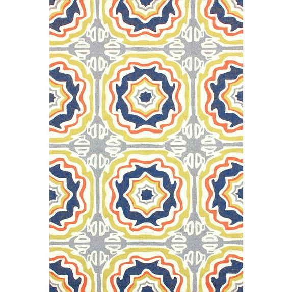 nuLOOM Hand-Hooked Sevilla Tiles Indoor/Outdoor Area Rug