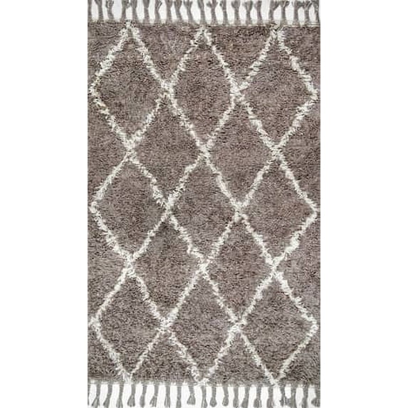 nuLOOM Hand-Knotted Fez Shag Area Rug