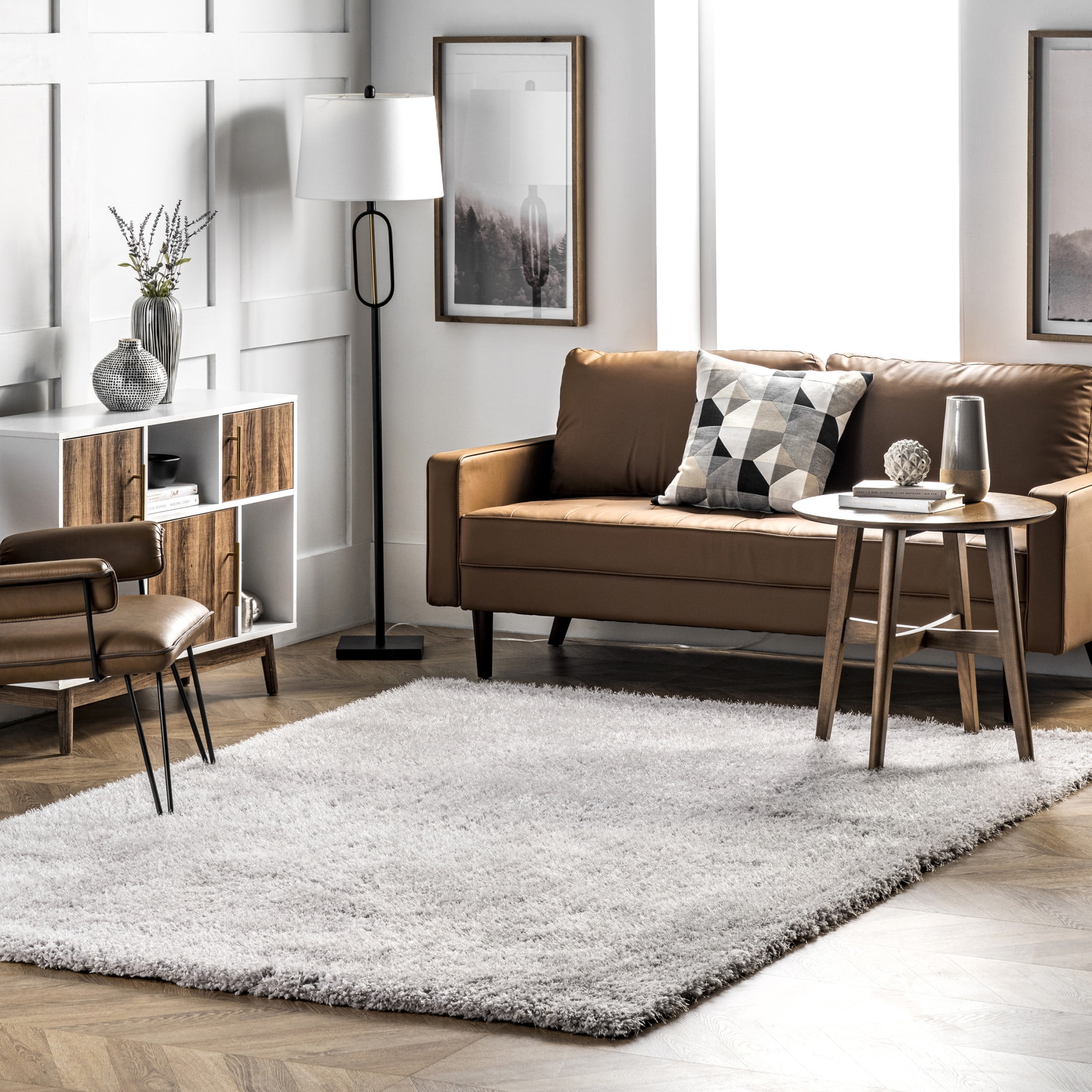 nuLOOM Hand Tufted Dusk Area Rug, 4' x 6', Dusk Silver - Walmart.com