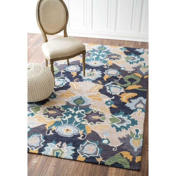 nuLOOM Hand Tufted Felicity Rug 2' 6" x 8' Navy Runner (BHBC35B-2608)