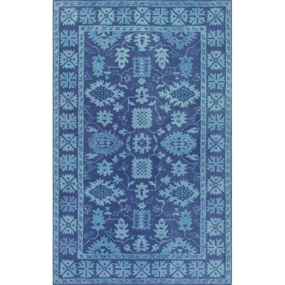 nuLOOM Hand Tufted Floral Kory Rug 5' x 8' Blue Rectangle (MXEM01A-508)