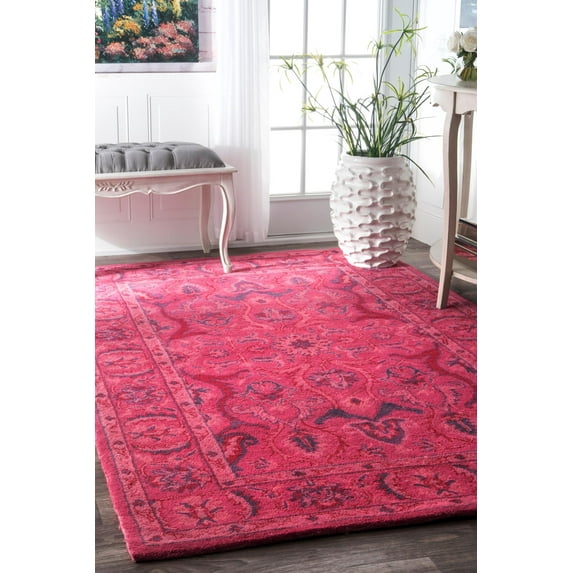 nuLOOM Hand-Tufted Kimberly Overdyed Style Area Rug or Runner