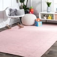 thumbnail image 1 of nuLOOM Hand Woven Ago Wool Area Rug, 5' x 8', Light Pink, 1 of 2