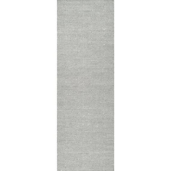 nuLOOM Hand Woven Ago Wool Runner Rug, 2' 6" x 10', Ivory