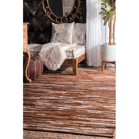 nuLOOM Hand Woven Linares Abstract Area Rug or Runner
