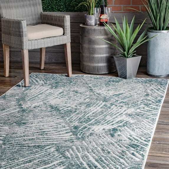 nuLOOM Hanna Raised Abstract Stripes Indoor/Outdoor Area Rug or Runner