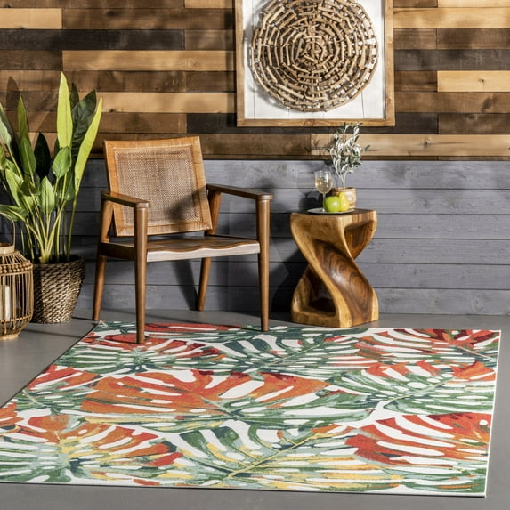 nuLOOM Contemporary Floral Janice Area Rug, 4' x 6', Janice Multicolor