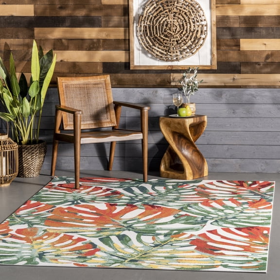 nuLOOM Contemporary Floral Janice Area Rug, 6' x 6', Square, Janice Multicolor
